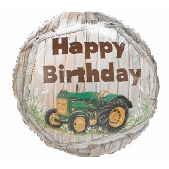 Country Farm Tractor Birthday Balloon
